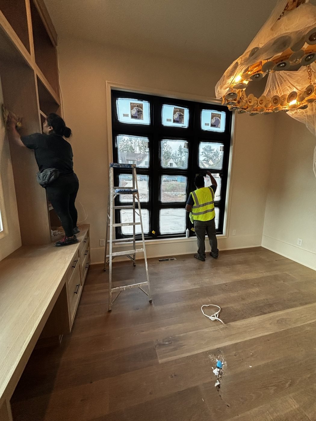 Post-construction cleaning